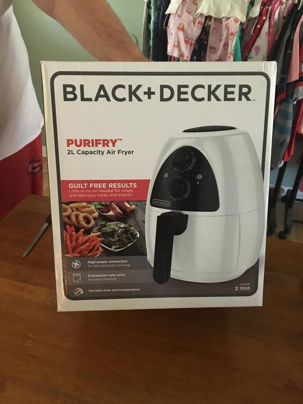 Black and decker purifry air fryer sale