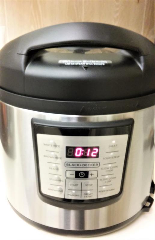 Black+decker 6-Quart Pressure Cooker Black PR100