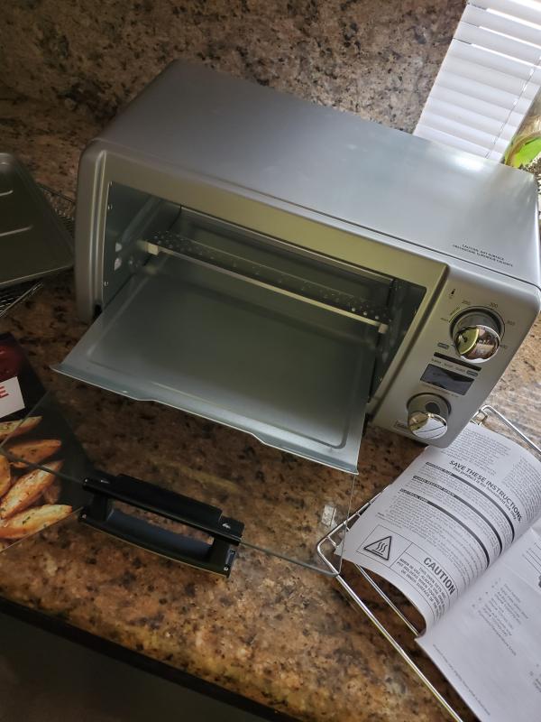 BLACK DECKER Crisp 'N Bake Air Fry 4 Slice Toaster Oven｜TikTok Search