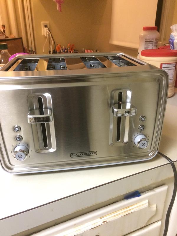 sleek, shiny toaster