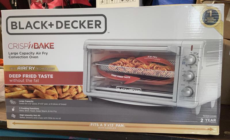 BLACK+DECKER Crisp 'N Bake 8-Slice Stainless Steel Convection Toaster Oven (1500-Watt) in the Toaster Ovens department at