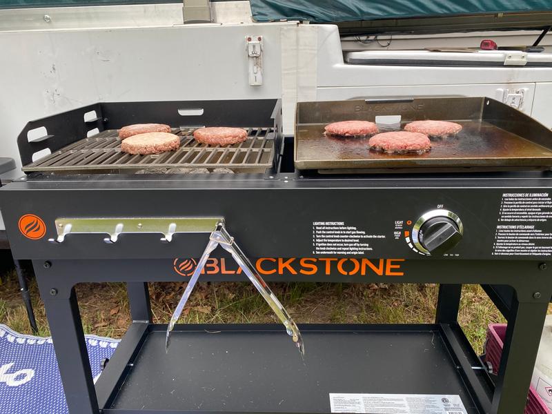 Blackstone Griddle Charcoal Grill, Outdoor Griddle Grill With Lid