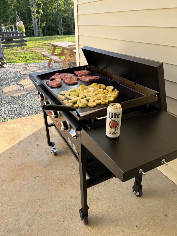 Blackstone 30 Culinary with Hood 76.5-in W x 38-in H Black and Gray Flat  Top Grill Cover in the Grill Covers department at