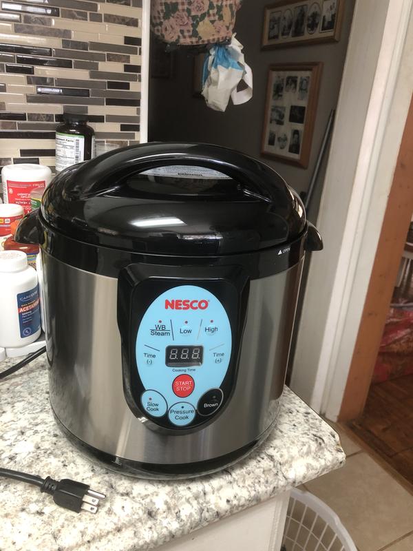  NESCO NPC-9 Smart Electric Pressure Cooker and Canner, 9.5  Quart, Stainless Steel: Home & Kitchen