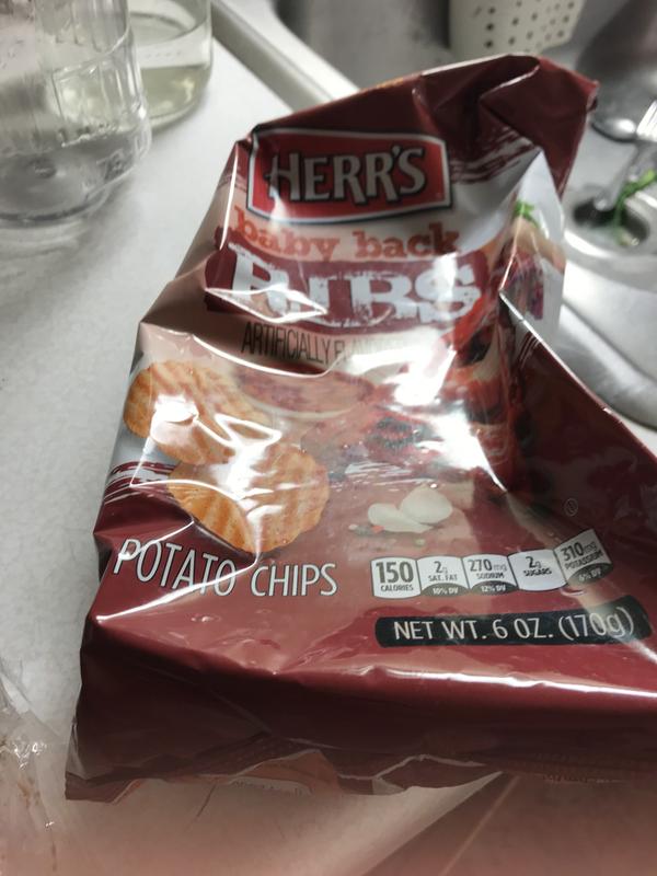Herr's Baby Back Ribs Potato Chips, 9.5 Oz. 
