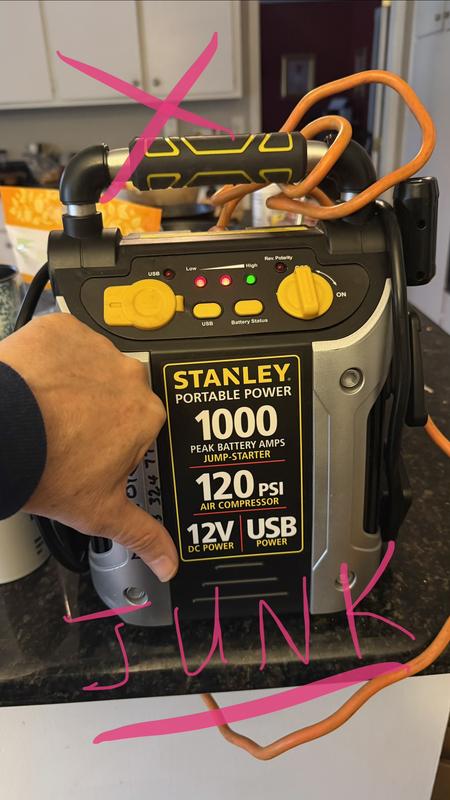 Stanley 1000 Peak Amp Battery Jump-Starter - J509 | Blain's Farm & Fleet