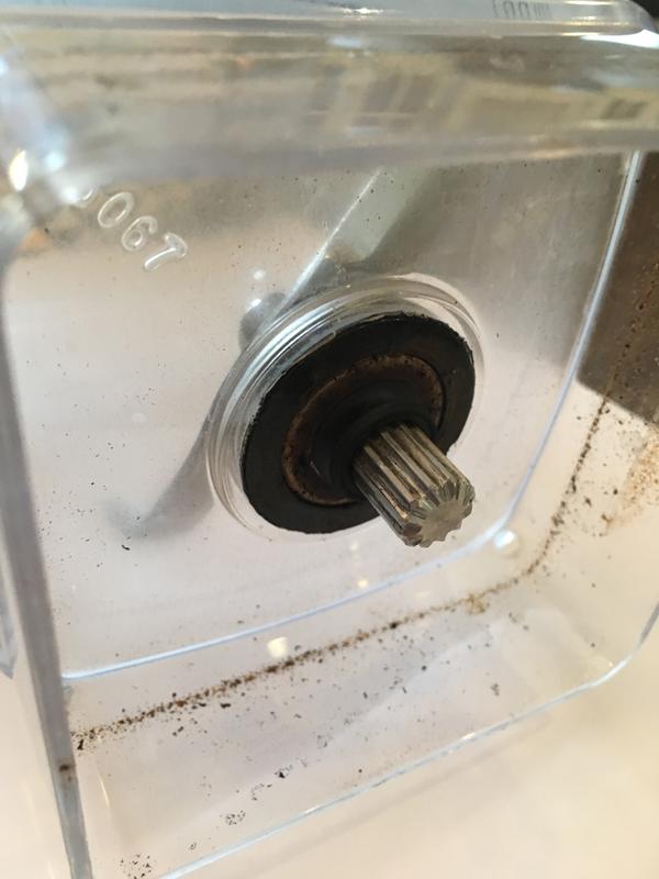 Seal shredded outside container but also got inside while blending food