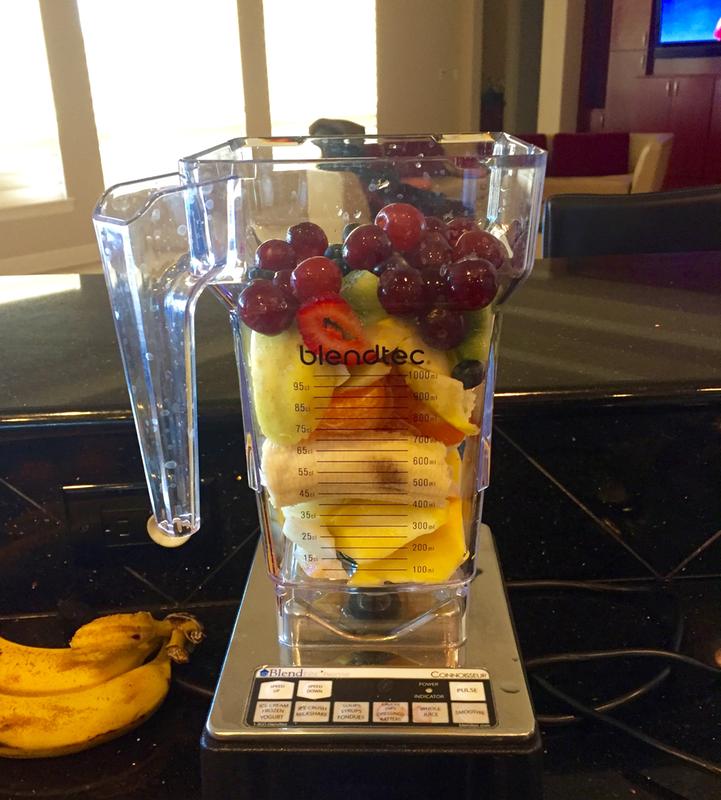 You can load so much in this blender and it will not spill over!!