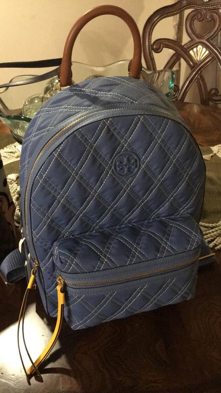 Tory popular Burch PERRY NYLON MIXED-STITCH ZIP BACKPACK