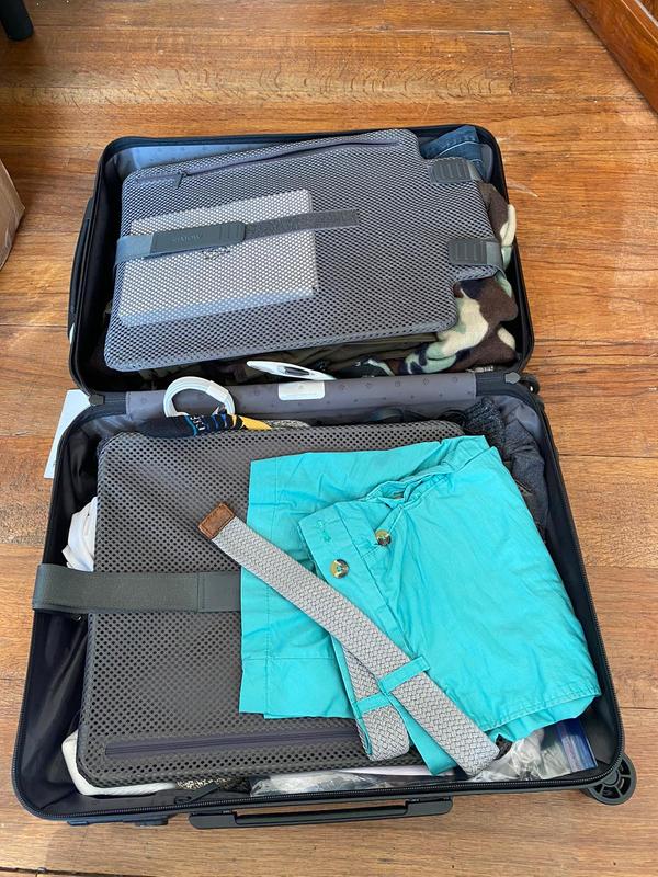 The trick is to keep the heavy item at the bottom towards the wheels