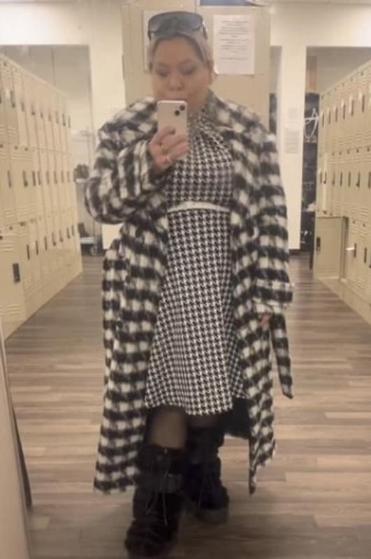 ALLSAINTS Haithe Checked Coat Bloomingdale s