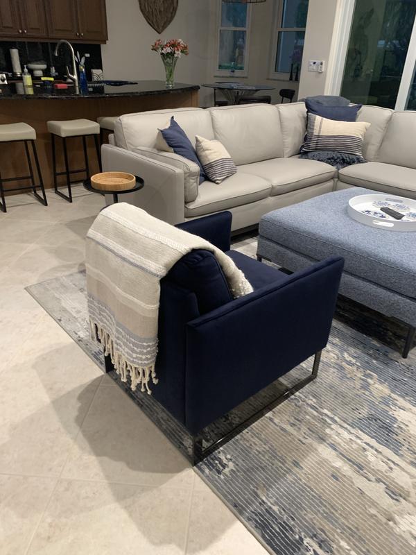 Accent chair in den.