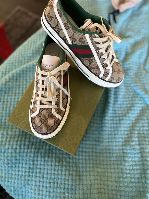 【関税＆送料込み】Gucci Tennis 1977 Low-Top Sneakers GUCCI Tennis 1977 GG Low Top Sneakers Monogram Blue Fabric 8