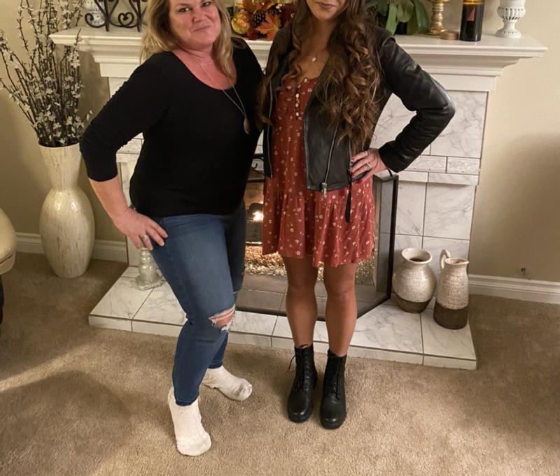 So cute with a fall dress