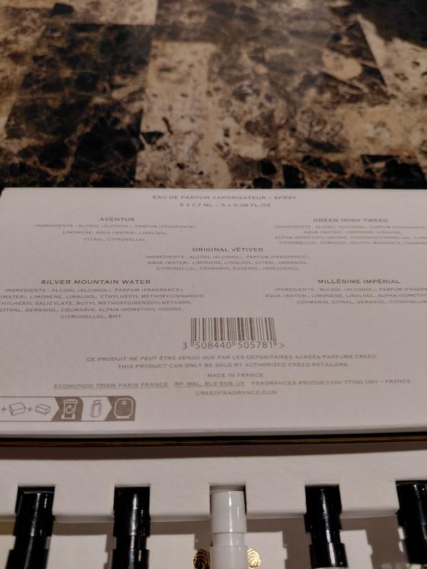 Names of each sample included!