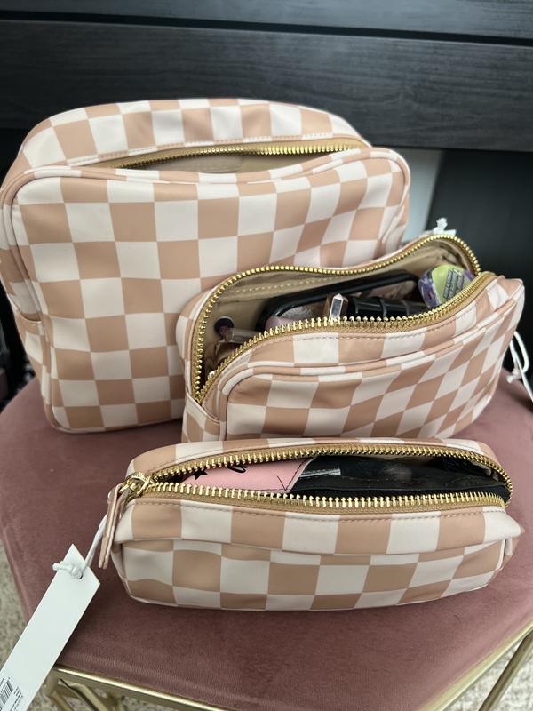 Stoney clover lane x Bloomingdales small 2024 checkered pouch