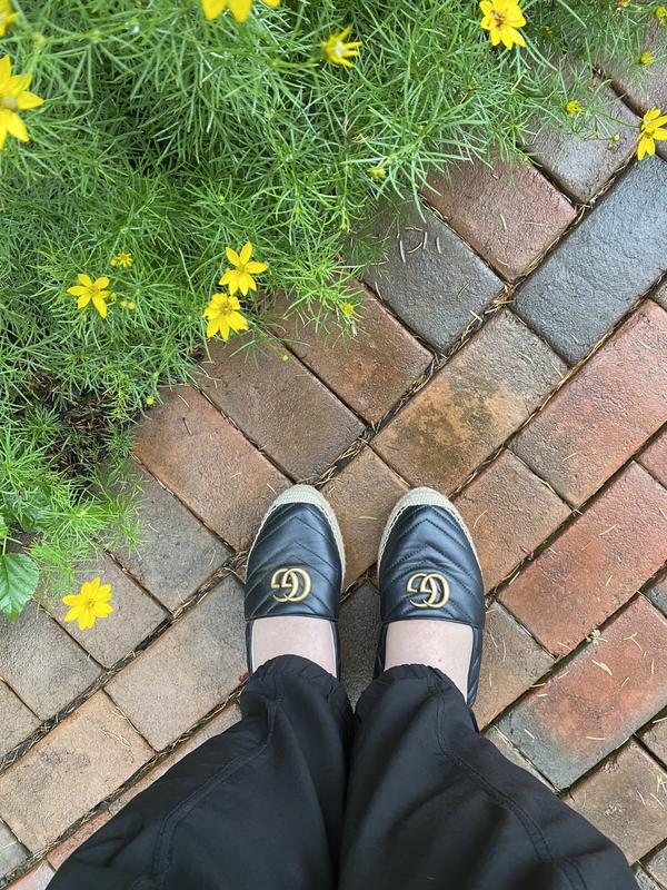 Summertime in Gucci espadrilles