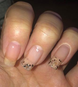 2 coats (pointer finger)