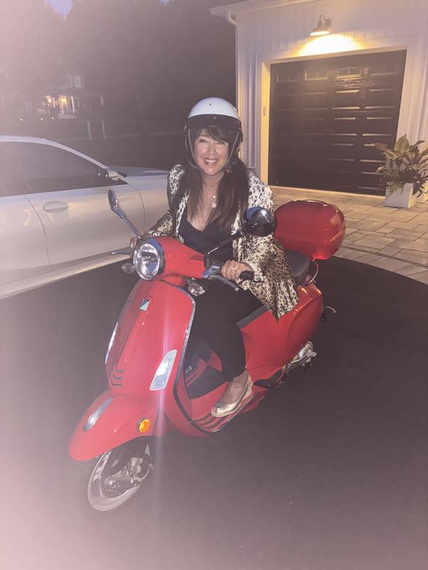 On my Vespa