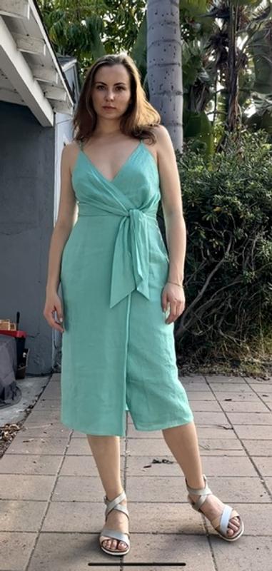【海外限定】REISSドレス☆Petite Zoey Midi Dress, Teal Shop Reiss - Zoey Draped Slip Dress | Saks Fifth Avenue