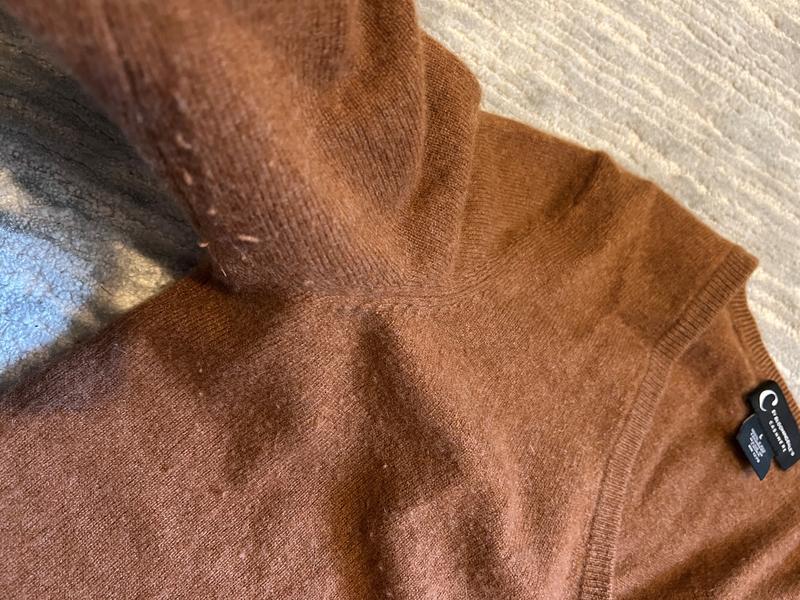 After depilling the front. Nutmeg Color