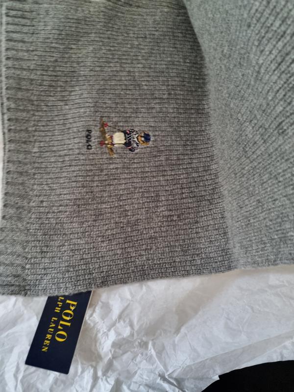 Polo Ralph Lauren Adult Chunky Ribbed Bear Scarf