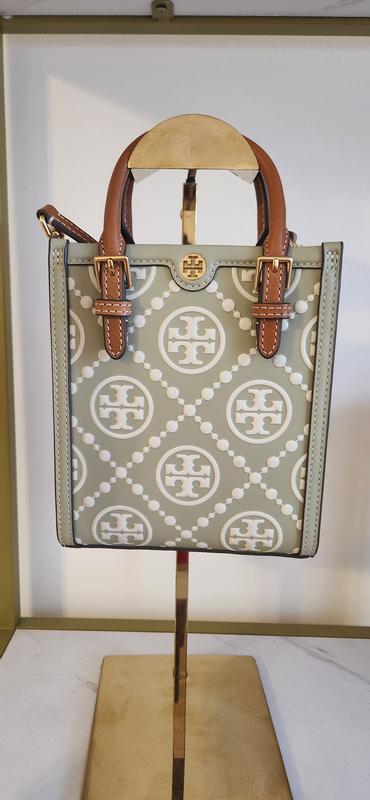 Tory Burch Mini T Monogram Denim Tote | Bloomingdale's