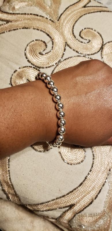 【Lauren Ralph Lauren】Silver-Tone Bead (8mm) Bracelet Lauren Ralph Lauren Silver-Tone Bead (8 mm) Bracelet | Arden