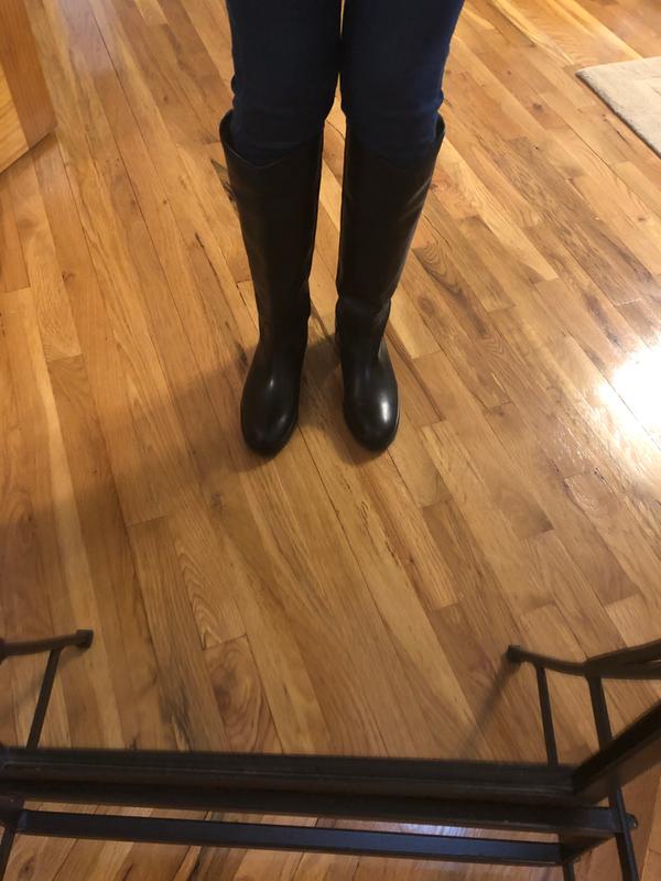 My new black Frye Melissa button boots