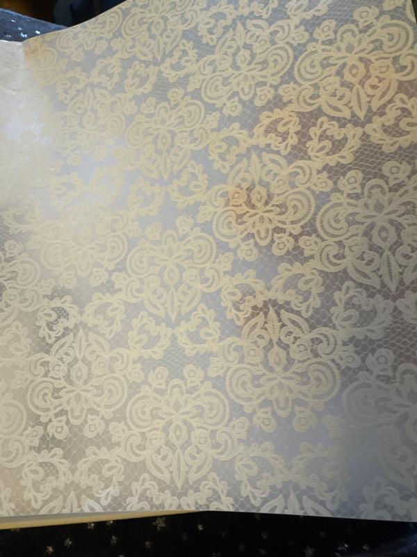 Pretty flowered velum paper