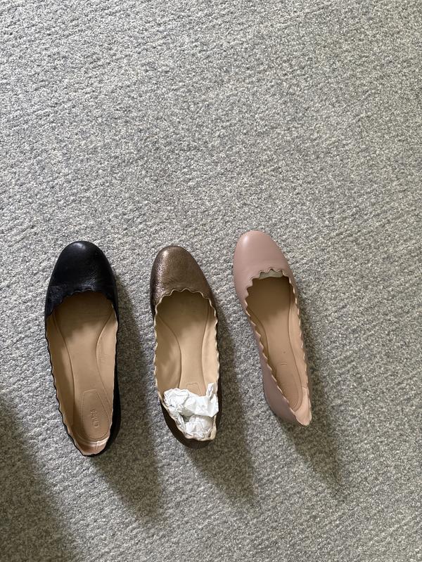 Love my Chloe shoes …as you can see I have them in gold, black and now pink!