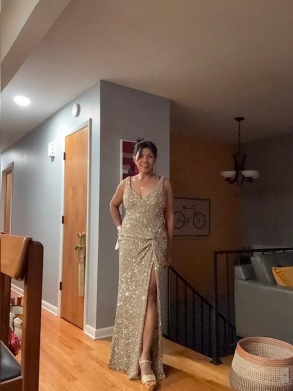 bcbg gold sequin dress Bcbgmaxazria Parker Gold Sequin Dress BCBG Maxazria Sequin Dress