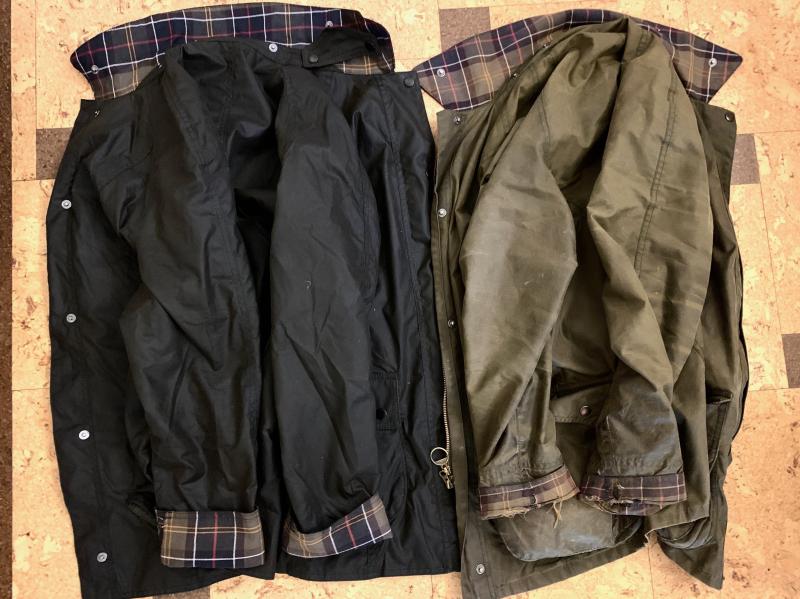 New Barbour (left) is what my old Barbour (right) used to looks like...7 years of daily use