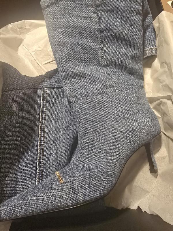 Alexander Wang Women's Viola Denim Slouch Boots | Bloomingdale's