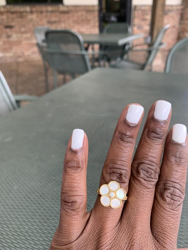 My Roberto coin ring it also has a red ruby in side