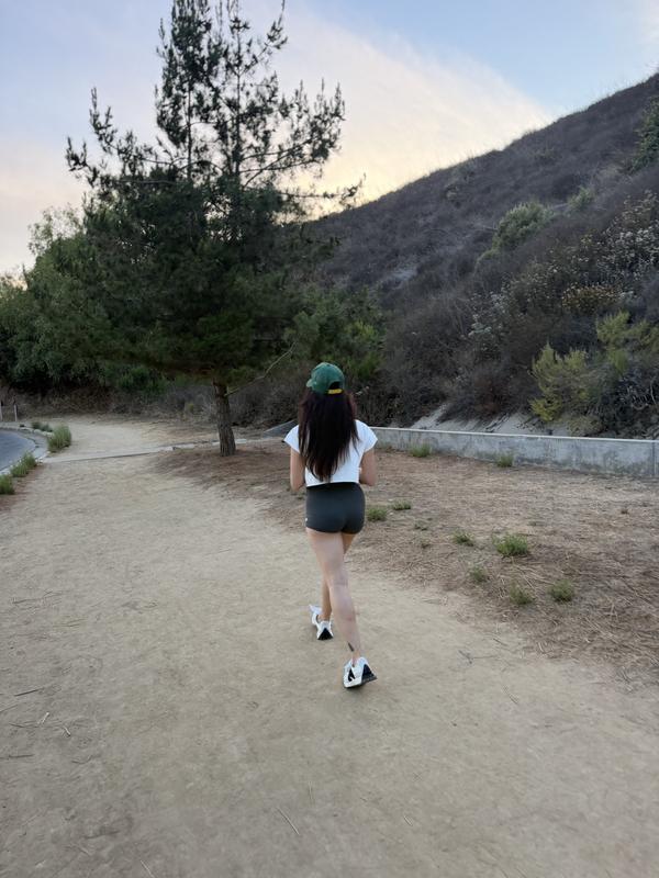 On my hike