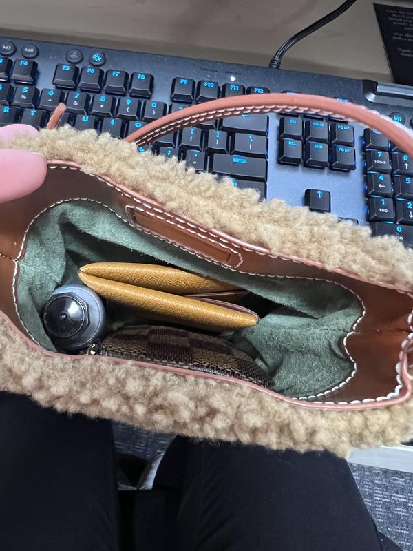 Eve Leather-Trimmed Shearling Crossbody Phone Bag By Staud, Moda Operandi