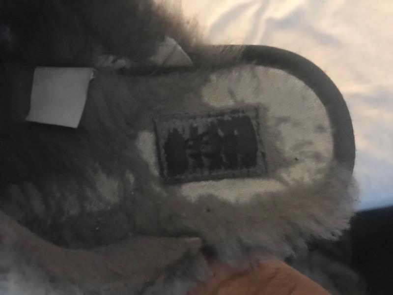 The heal area of the slipper after 3 months