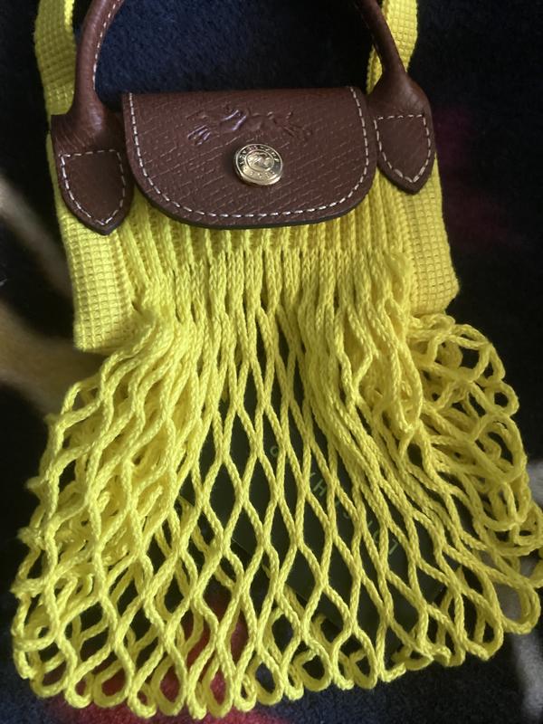 【LONGCHAMP】LE PLIAGE FILET Crossbody bag XS Le Pliage Filet XS Mesh bag Ecru - Canvas | Longchamp US