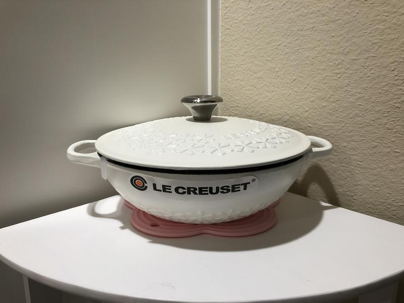 Le Creuset 2 Qt. Fleur Embossed Round Dutch Oven - 100% Exclusive