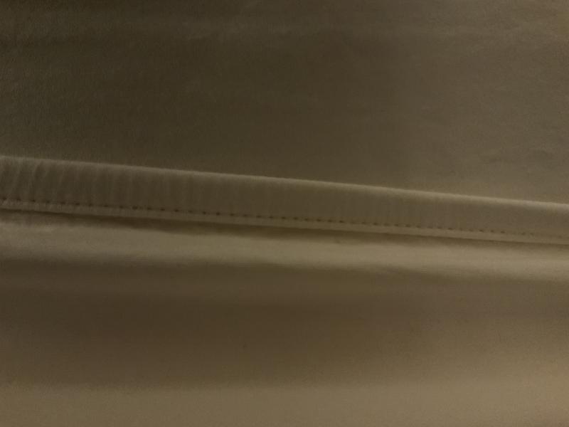 Finished seam over elastic
