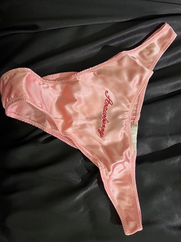 Victoria's Secret Strawberry Pink Multipack Embroidered G String Knickers