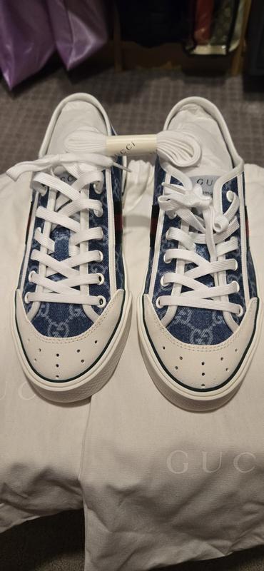 My new denim Gucci sneakers