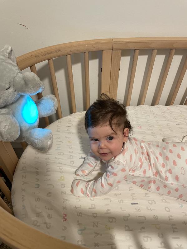 Baby Sylvie in her Stokke crib!