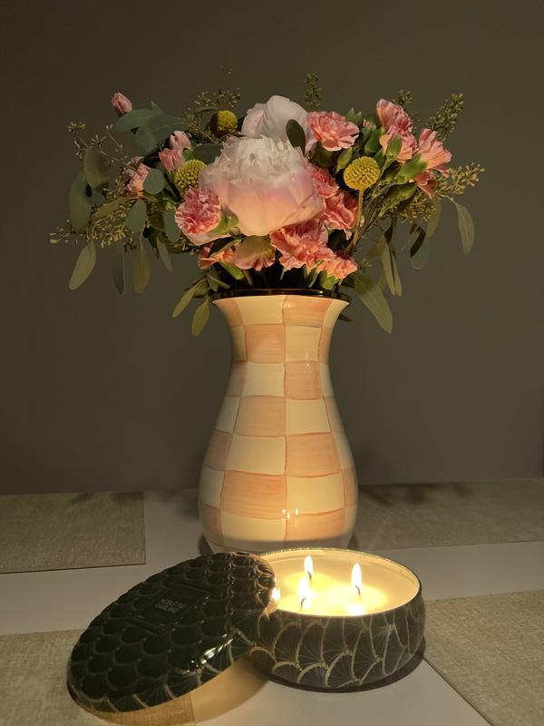 Rosy Check Tall Vase