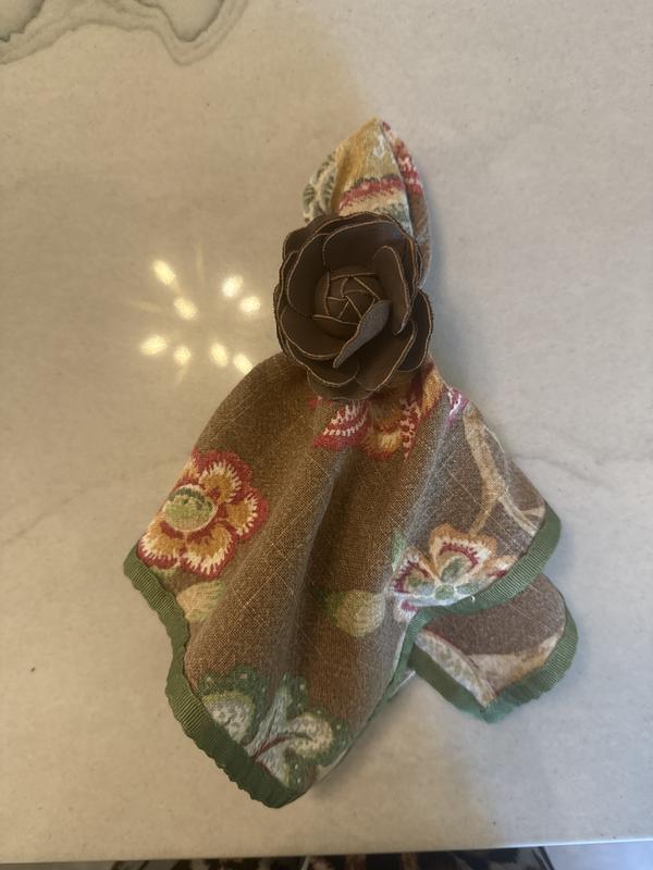 Beautiful leather napkin ring