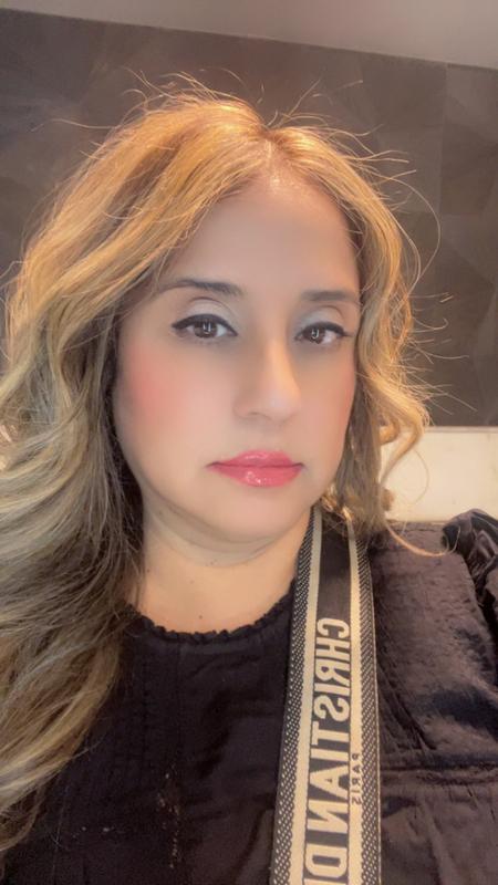 Lip oil over lipstick to add the extra shine.