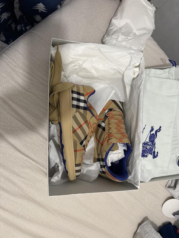 【Burberry】Check Terrace sneakers Burberry Women's Terrace Check Low Top Sneakers | Bloomingdale's