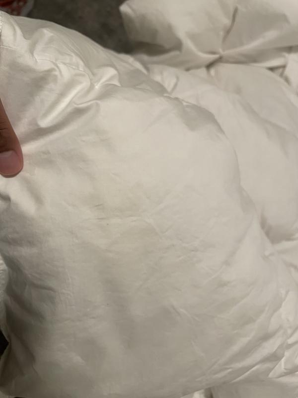 Stained comforter right out the package