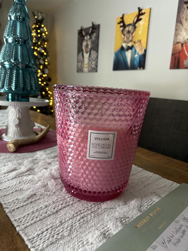 Rose Petal Ice Cream 5 Wick Hearth Candle, 114 oz.